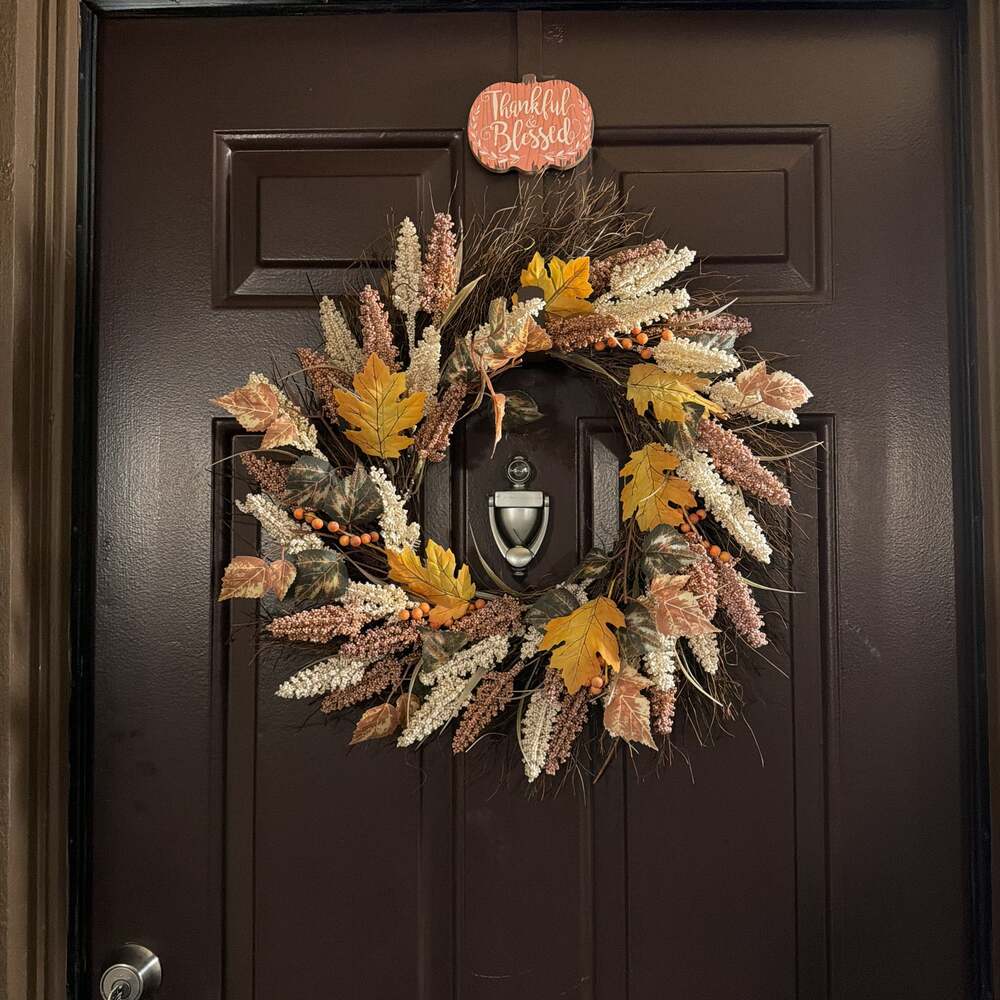 Fall Pampas Grass Wreath